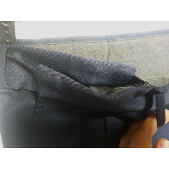 Bill Blass Pants Pleated Slacks Trousers 40x32 blue cuffed hems adjustable waist - Picture 6 of 9